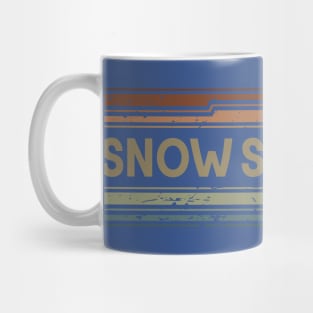 Snow Strippers Retro Lines Mug